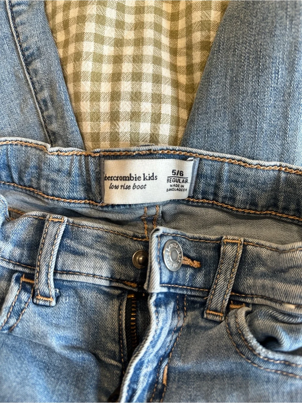 Abercrombie kids low rise bootcut jeans
